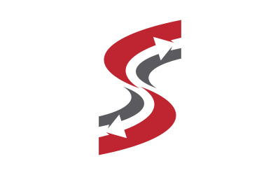Plantilla de diseño de logotipo con letra S corporativa empresarial v.3