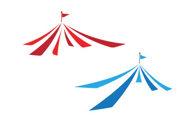 Szablon logo projektu ilustracji wektorowej Circus Tend v.1