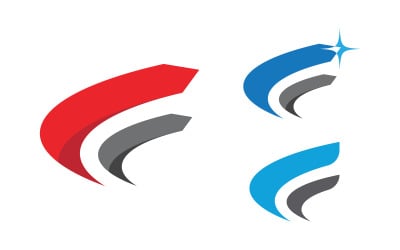 Szybka szybsza ikona logo wektor projekt ilustracja szablon v.1
