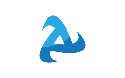 Triangle Logo concept icon vector design illustration template v.6