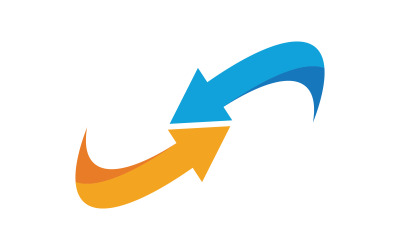 Vorlage für das Design des Rapid Faster-Symbol-Logos, Vektorgrafik v.4