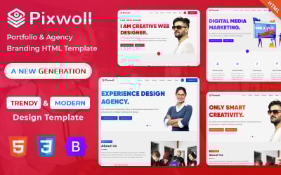 Pixwoll - Creative Agency and Business Portfolio Html Template