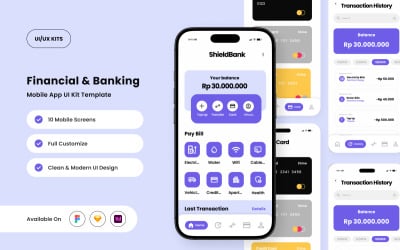 ShieldBank – Secure Digital Banking App UI Kit