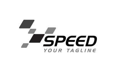 Speed Race flag icon, simple design illustration vector v.3