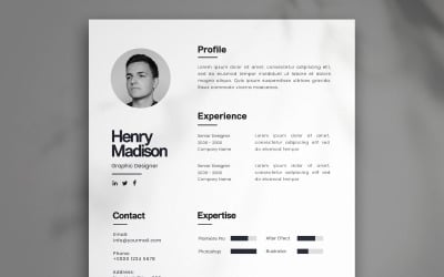 Elegant Simple Cv Resume Template