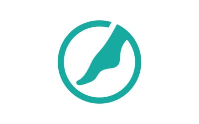 Foot Care clinic Logo Template vector icon illustration design v.6
