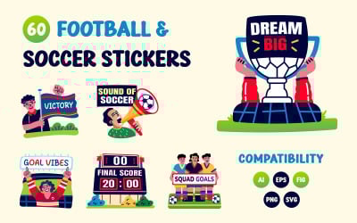 Football and Soccer Stickers
