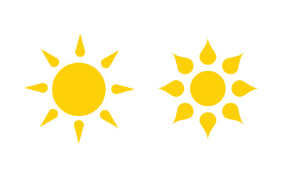 Illustrazione vettoriale di Sun Shine Icona Logo Template design v.3