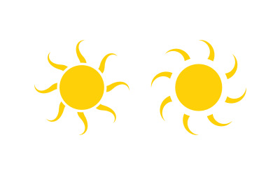 Illustrazione vettoriale di Sun Shine Icona Logo Template design v.5