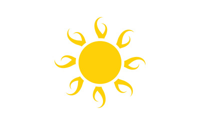Illustrazione vettoriale di Sun Shine Icona Logo Template design v.6
