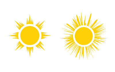 Illustrazione vettoriale di Sun Shine Icona Logo Template design v.8
