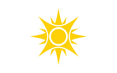 Illustrazione vettoriale di Sun Shine Icona Logo Template design v.9