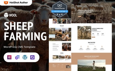 Laine - Thème WordPress Elementor pour l&amp;#39;élevage de moutons, de ranchs et de fermes d&amp;#39;élevage