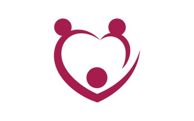 Pomóż dbać o ludzkość społeczną Szablon projektu logo v.5