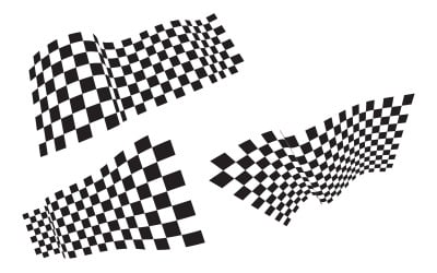 Race road flag icon simple design illustration vector