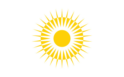 Sonnenschein-Vektorillustration-Symbol-Logo-Vorlagendesign v.11