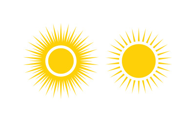Sonnenschein-Vektorillustration-Symbol-Logo-Vorlagendesign v.1