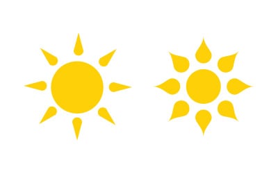 Sun Shine Vector illustration Icon Logo Template design v.3