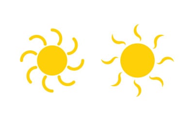 Sun Shine Vector illustration Icon Logo Template design v.4