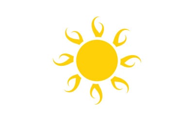 Sun Shine Vector illustration Icon Logo Template design v.6