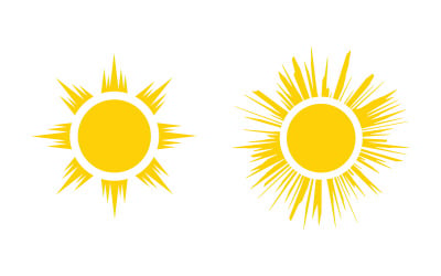 Sun Shine Vector illustration Icon Logo Template design v.8