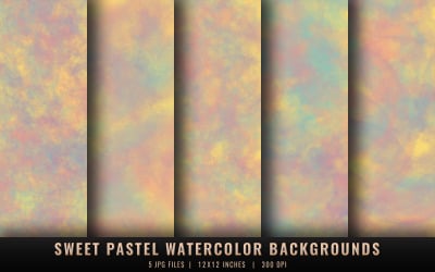 Tatlı Pastel Suluboya Arkaplanlar
