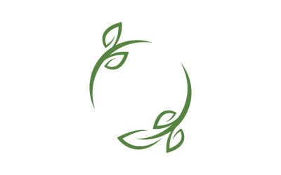 Tree leaf nature  vegan concept Logo Template v.1