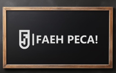 Blackboard mockup design template
