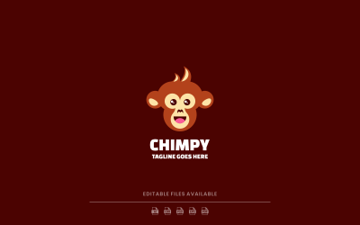 Chimpy Simple Mascot Logo
