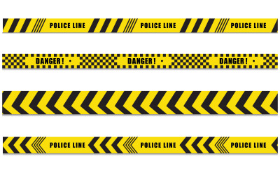 Designvorlage für das Design des Polizeiliniensymbols v.4