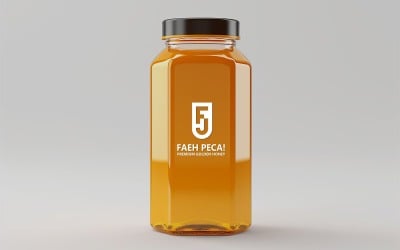 Jar logo mockup, Cosmetics product mockup