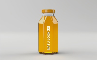 Jar logo mockup, oil bottle logo mockup