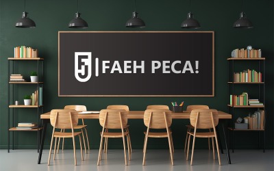 Office blackboard mockup design