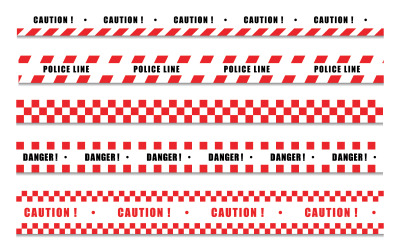 Police line icon design illustration design template v.12