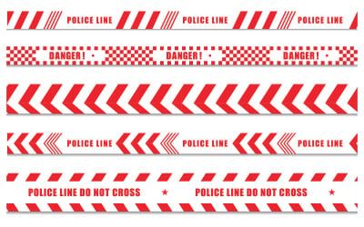 Police line icon design illustration design template v.13
