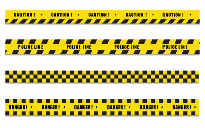 Police line icon design illustration design template v.2