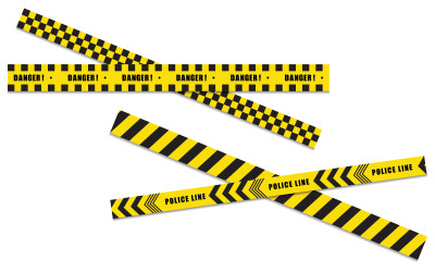 Police line icon design illustration design template v.5
