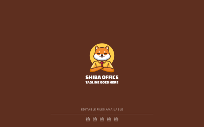 Shiba Office Proste logo maskotki