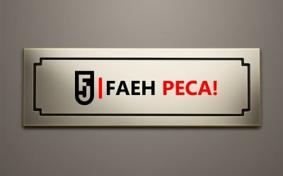 Signboard logo mockup design