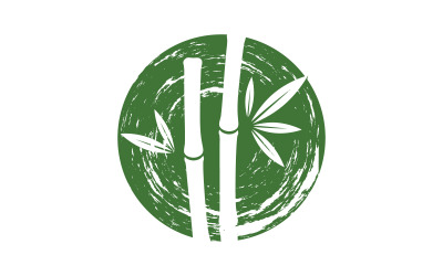 Bamboo vector icon Logo illustration design template v.12