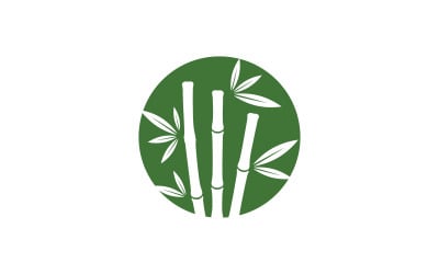 Bamboo vector icon Logo illustration design template v.15