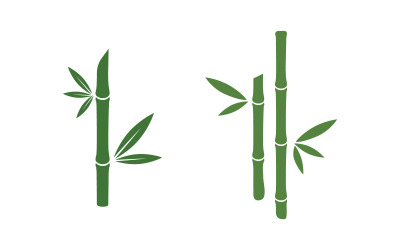 Bamboo vector icon Logo illustration design template v.8
