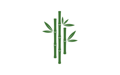 Bamboo vector icon Logo illustration design template v.9