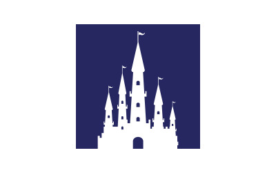 Castle vector illustration icon Template design v.19