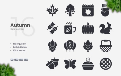 16 Collezione Autunno Solid Icon