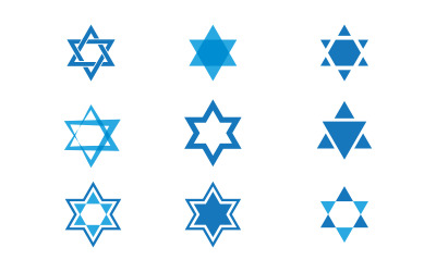 Star David Template vector illustration design template v.3