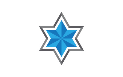 Star David Template vector illustration design template v.6