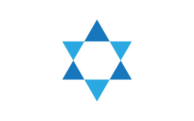 Star David Template vector illustration design template v.7