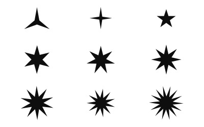 Star icon Template vector illustration design template vv.3