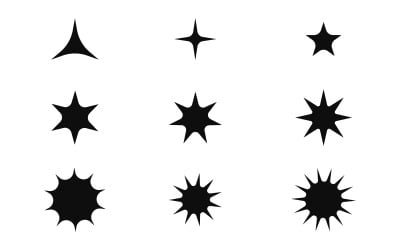 Star icon Template vector illustration design template vv.4